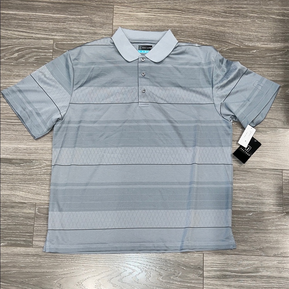 PGA Tour Men's Light Grey Polo Shirt